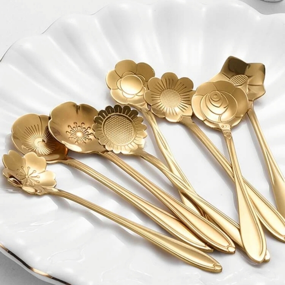 Other - 🆕️8pcs Stainless Steel Flower Spoon